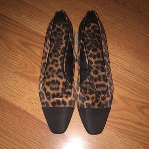 Zara leopard cheetah heels